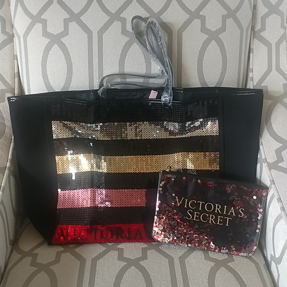 Victoria's Secret: Large Sequin Tote Bag